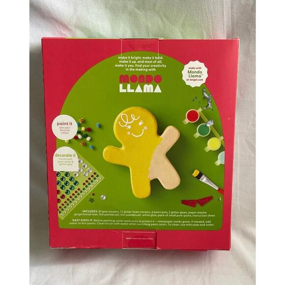 Mondo Llama Gingerbread  Kit Project For Kids - Picture 2 of 2